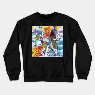 'STARVING POETS DANCE DESPITE THEIR CIRCUMSTANCE FOR ART IS ALSO SUSTENANCE' Crewneck Sweatshirt